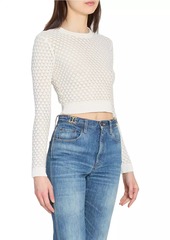 Chloé Pointelle Crewneck Sweater