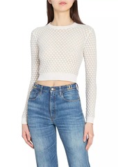 Chloé Pointelle Crewneck Sweater