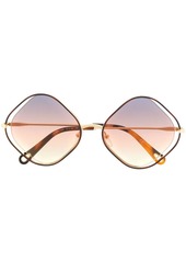 Chloé Poppy diamond-frame sunglasses