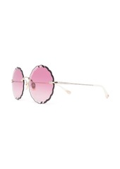 Chloé Rosie round frame metal sunglasses