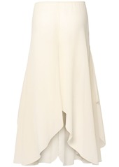 Chloé Ruched Silk Flared Pants