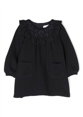 Chloé ruffle-collar long-sleeve dress