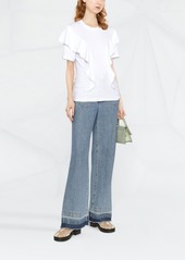 Chloé ruffled cotton T-shirt