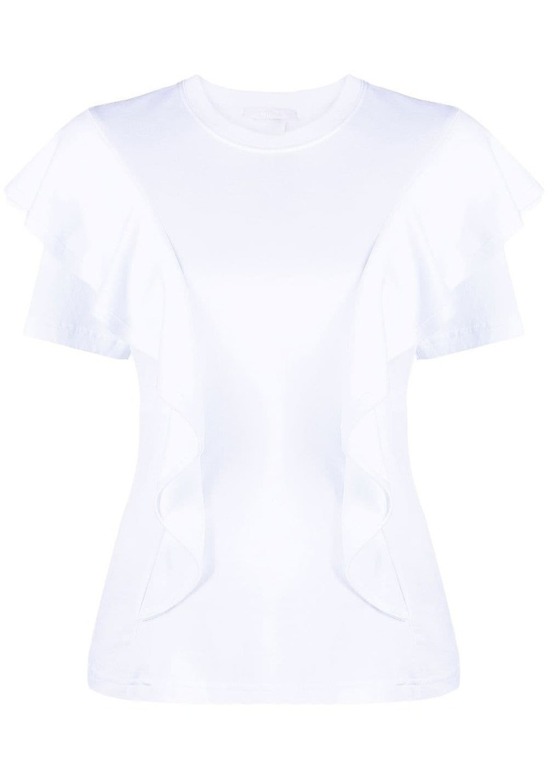 Chloé ruffled cotton T-shirt