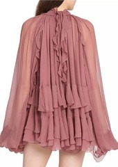 Chloé Ruffled Silk Minidress