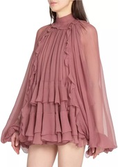 Chloé Ruffled Silk Minidress