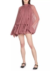 Chloé Ruffled Silk Minidress