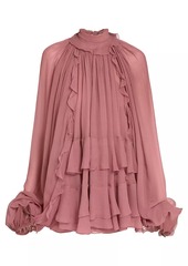 Chloé Ruffled Silk Minidress