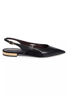 Chloé Saada Leather Slingback Flats