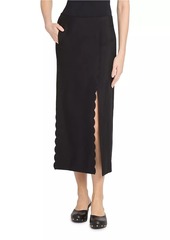 Chloé Scalloped Midi-Skirt