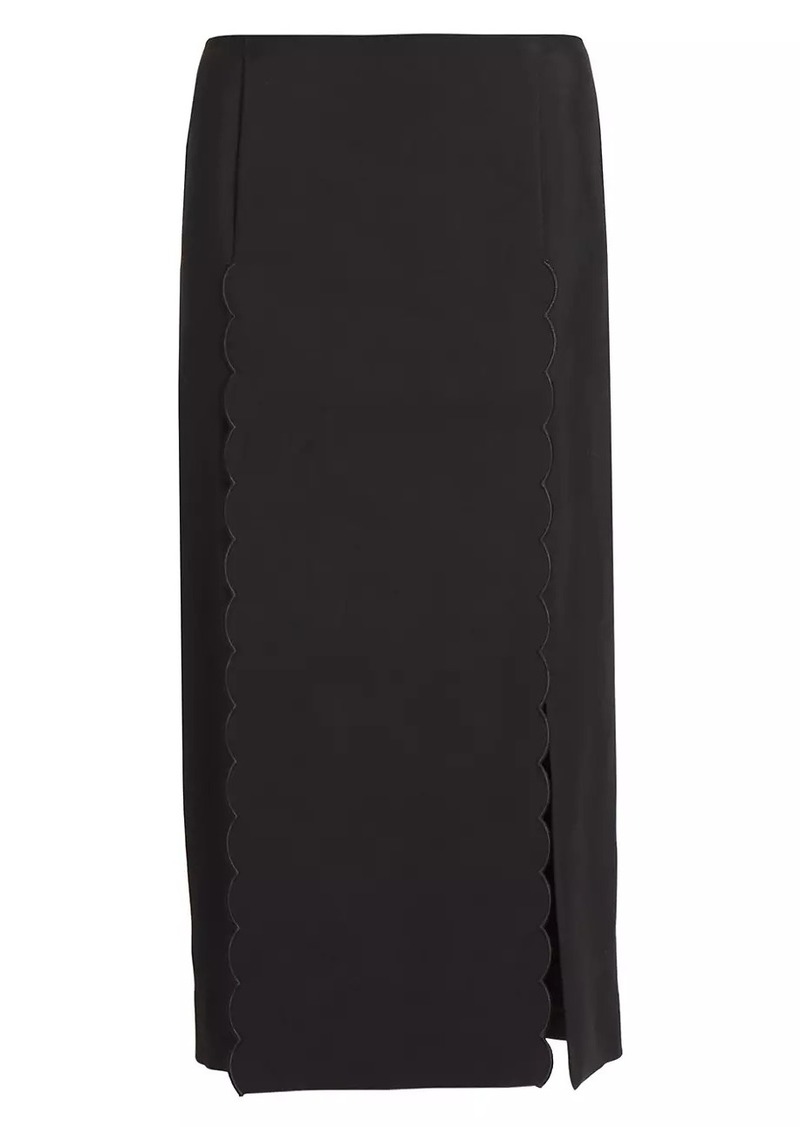 Chloé Scalloped Midi-Skirt