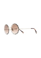 Chloé scalloped round frame sunglasses