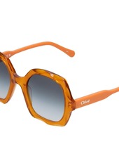 Chloé Scalloped Squared Bio-acetate Sunglasses