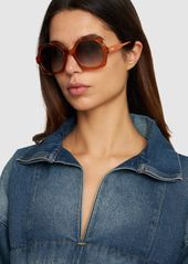 Chloé Scalloped Squared Bio-acetate Sunglasses