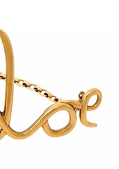 Chloé Script Logo Goldtone Belt