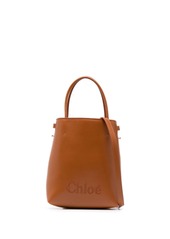 Chloé Sense embroidered-logo leather mini bag