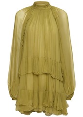 Chloé Silk Mousseline Mini Dress