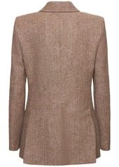 Chloé Single Breast Herringbone Wool Jacket