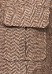 Chloé Single Breast Herringbone Wool Jacket