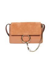Chloé Small Faye Leather & Suede Shoulder Bag