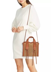 Chloé Small Mony Raffia & Leather Tote Bag