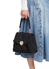 Chloé Small Penelope Braided Shearling Shoulder Bag