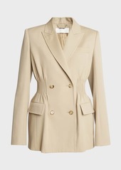 Chloé Soft Wool Top Coat with Cinched Waist