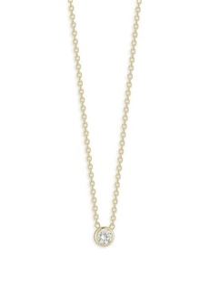 Chloé Sterling Silver & Cubic Zirconia Pendant Chain Necklace