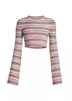 Chloé Striped Cropped Sweater