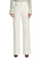 Chloé Wide-Leg Cotton Pants