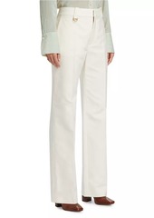 Chloé Wide-Leg Cotton Pants