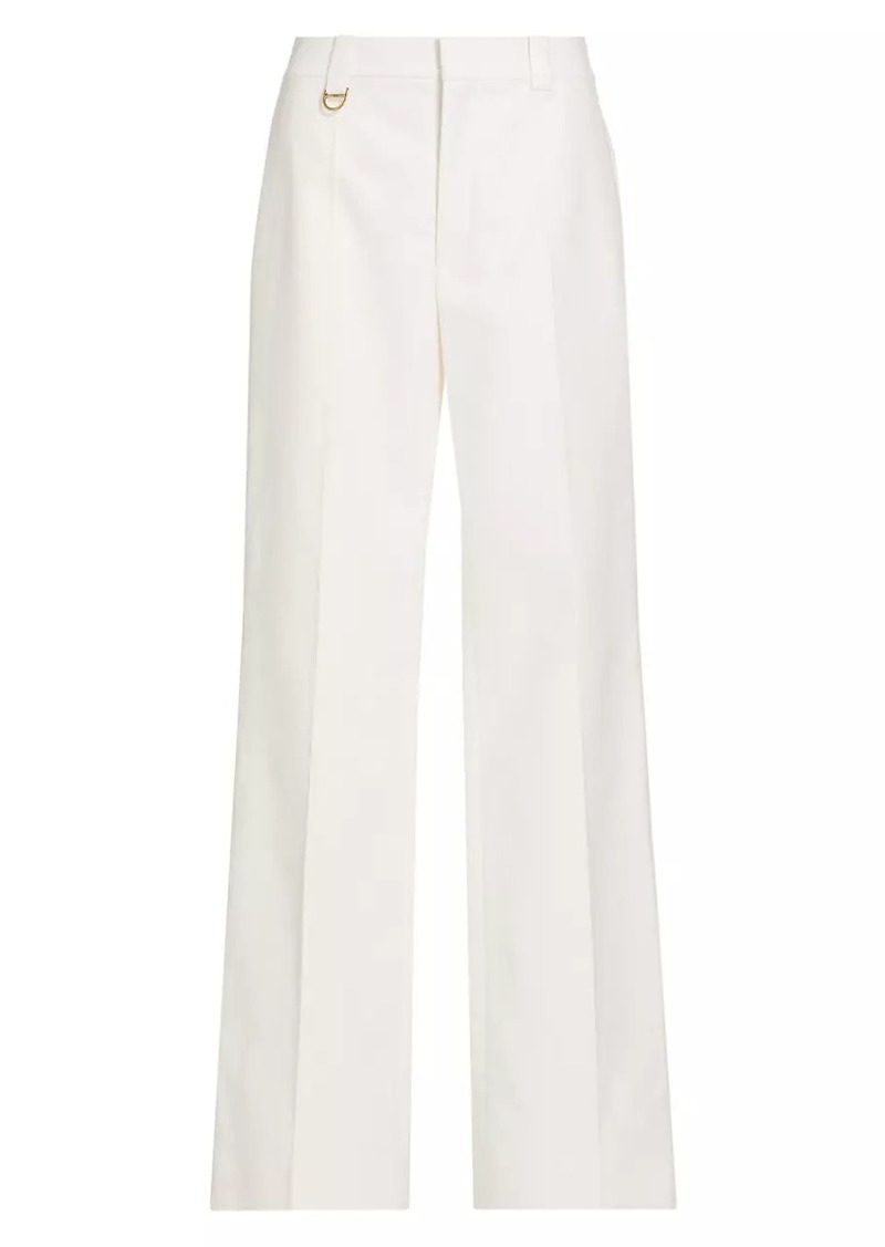 Chloé Wide-Leg Cotton Pants