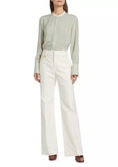 Chloé Wide-Leg Cotton Pants