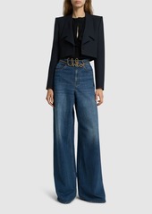 Chloé Tailored Wool Cropped Blazer