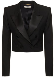 Chloé Tailored Wool Cropped Blazer