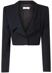 Chloé Tailored Wool Cropped Blazer