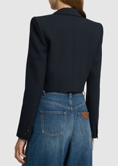 Chloé Tailored Wool Cropped Blazer