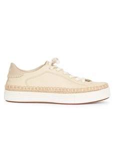 Chloé Telma Leather Low-Top Espadrille Sneakers