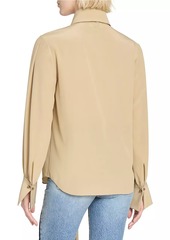 Chloé Tie-Neck Silk Blouse