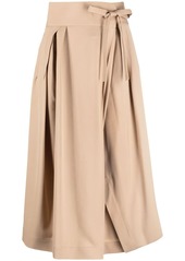 Chloé tie waist cropped trousers