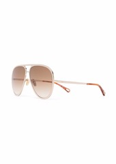 Chloé tinted pilot-frame sunglasses
