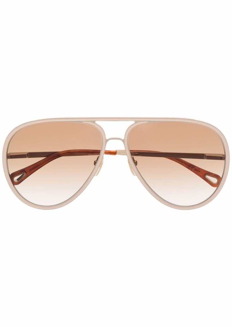 Chloé tinted pilot-frame sunglasses