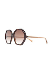 Chloé Esther hexagonal-frame sunglasses