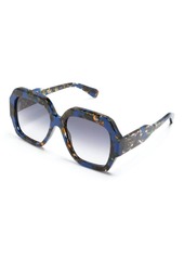 Chloé tortoiseshell oversize-frame sunglasses