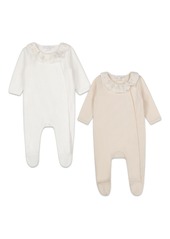 Chloé two-pack lace-collar pajamas