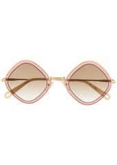 Chloé two-tone square frame sunglasses
