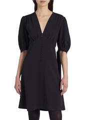 Chloé V-Neck Button-Front Minidress