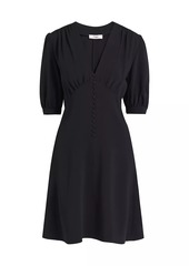 Chloé V-Neck Button-Front Minidress