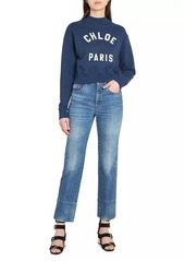 Chloé Varsity Logo Cotton Sweatshirt