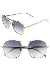 Chloé Women's Chloe 54mm Aviator Sunglasses - Gold/ Blue